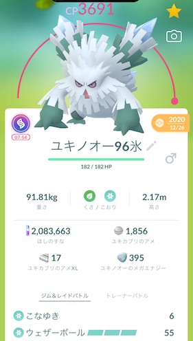 メガユキノオー