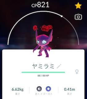 ダイマックスヤミラミ　ソロ