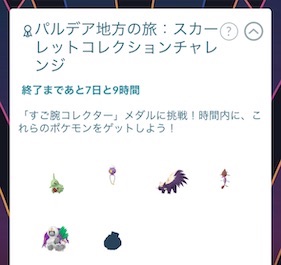 パルデア地方の旅：スカーレットコレクションチャレンジ