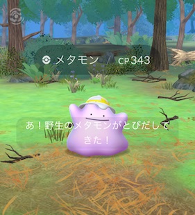 ハットをかぶったメタモン