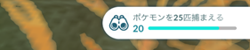 ポケモンを２５匹捕まえる