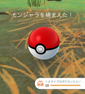 くさタイプのポケモンを10匹捕まえる